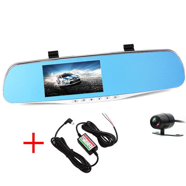 New car DVR dash cam car camera dvrs Full HD1080P Night Video Recorder Mirror Monitor Dashboard Registrar with Rear View Camera