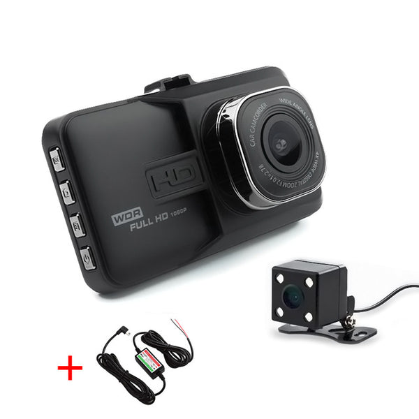 Camcorder Recorder Car Camera Full HD 1080P / IR Night Vision Support / High Definition Dvr Dual Lens dvr 3.0 inch screen charge