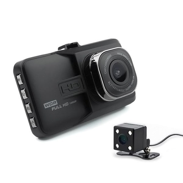 Camcorder Recorder Car Camera Full HD 1080P / IR Night Vision Support / High Definition Dvr Dual Lens dvr 3.0 inch screen charge