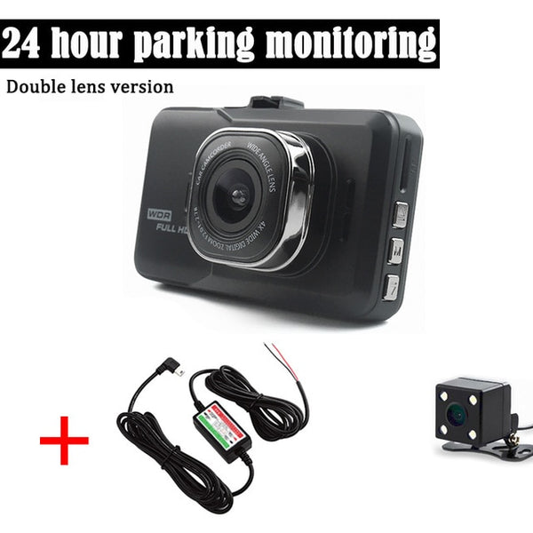 JUEFAN SD18 Car Camera DVR Car DVRS  170 Degree Angle Full HD 1080P Dual Lens Video Recorder Russian Language Dash Cam