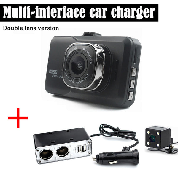 JUEFAN SD18 Car Camera DVR Car DVRS  170 Degree Angle Full HD 1080P Dual Lens Video Recorder Russian Language Dash Cam