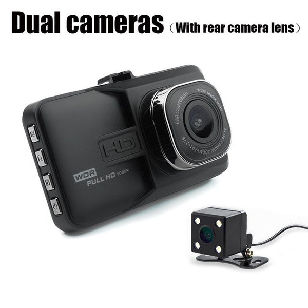 JUEFAN SD18 Car Camera DVR Car DVRS  170 Degree Angle Full HD 1080P Dual Lens Video Recorder Russian Language Dash Cam
