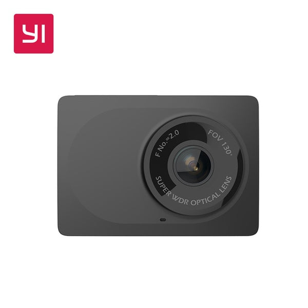 YI Compact Camera 1080p Full HD Car Cam Recorder Dash board with 2.7 inch LCD Screen 130 WDR Lens G-Sensor Night Vision Black