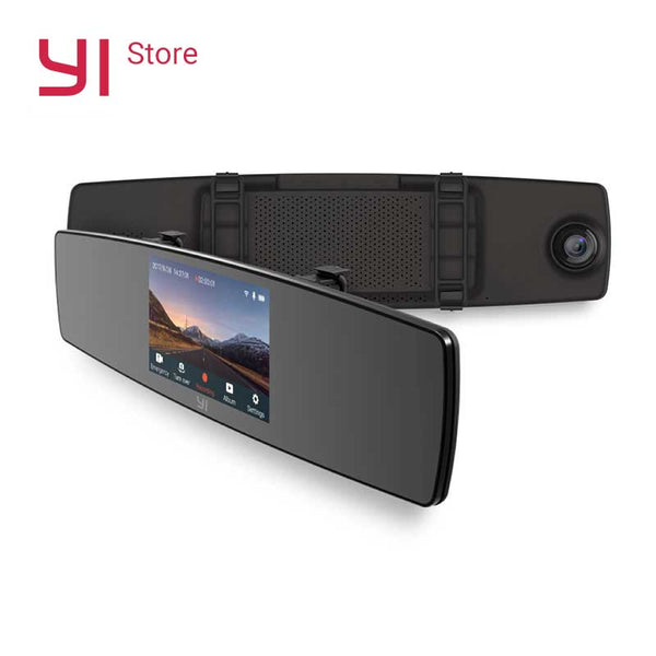 YI Mirror Dash Cam Dual Dashboard Camera Car Recorder Touch Screen Front Rear View HD Camera G Sensor Night Vision Monitor