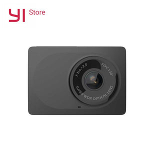 YI Compact Camera 1080p Full HD Car Cam Recorder Dash board with 2.7 inch LCD Screen 130 WDR Lens G-Sensor Night Vision Black