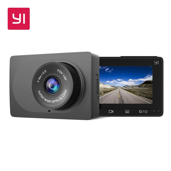 YI Compact Dash Camera 1080p Full HD Car Dashboard Camera with 2.7 inch LCD Screen 130 WDR Lens G-Sensor Night Vision Black