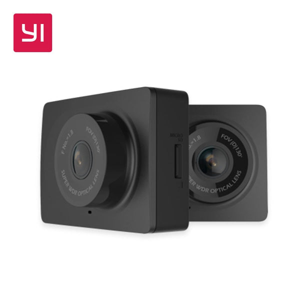 YI Compact Dash Camera 1080p Full HD Car Dashboard Camera with 2.7 inch LCD Screen 130 WDR Lens G-Sensor Night Vision Black
