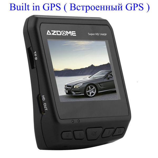 AZDOME DAB211 Ambarella A12 Car Dash Cam 2K 1440P Super Night Vision Dashcam Camera Recorder DVR With GPS ADAS Loop Recording