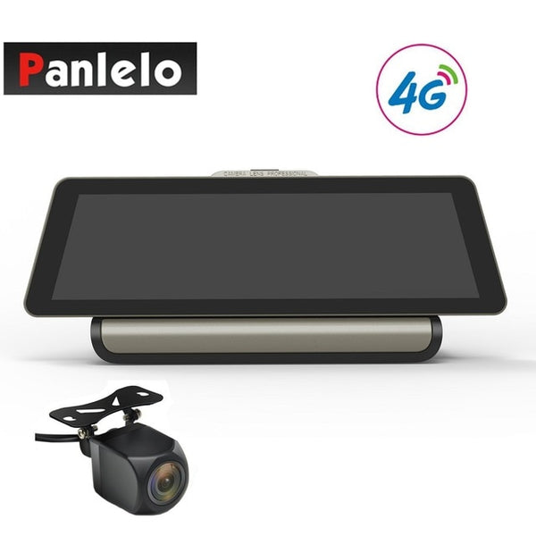 Car Dash Camera DVR 9.88" Vehicle GPS Navigation Large Touch Screen Android 5.0 3G/4G Wi-Fi Bluetooth Rear View Cam G-Sensor