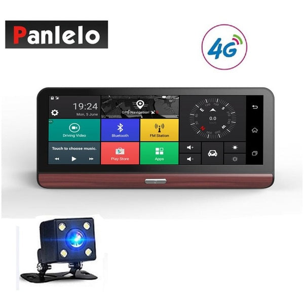 Car Dash Camera DVR 7.84" Android 5.0 1080P Video Recorder 3G/4G GPS Navigation Bluetooth G-Sensor Quad Core 1GB RAM 16GB ROM