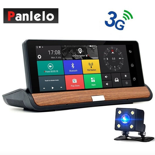 Car Dash Camera DVR 6.8" Android 5.0 Vehicle GPS Navigation WIFI 1080P Video Recorder 3G/4G Bluetooth Rear View Cam G-Sensor 1GB