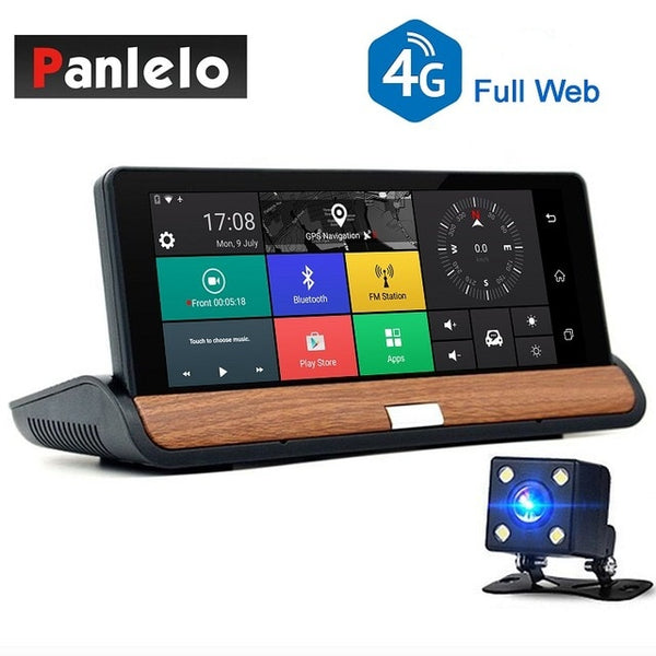 Car Dash Camera DVR 6.8" Android 5.0 Vehicle GPS Navigation WIFI 1080P Video Recorder 3G/4G Bluetooth Rear View Cam G-Sensor 1GB