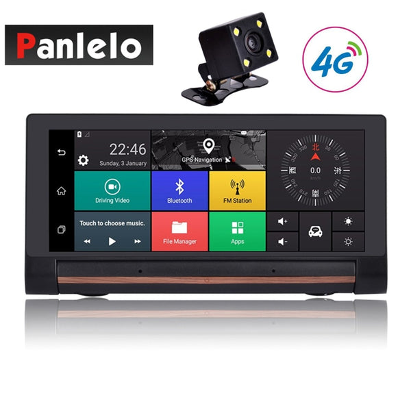Car Dash Camera DVR 6.86" 3G/4G Android 5.0 WIFI 1080P Video Recorder Music Player Vehicle GPS Navigation Bluetooth G-Sensor 1GB