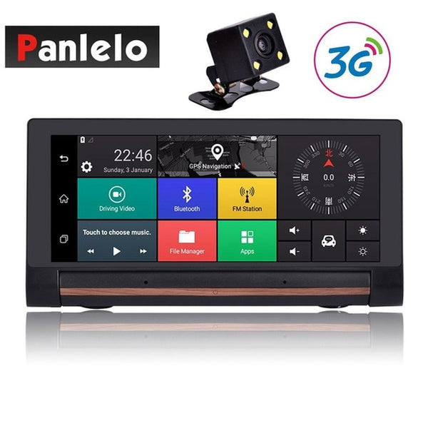 Car Dash Camera DVR 6.86" 3G/4G Android 5.0 WIFI 1080P Video Recorder Music Player Vehicle GPS Navigation Bluetooth G-Sensor 1GB