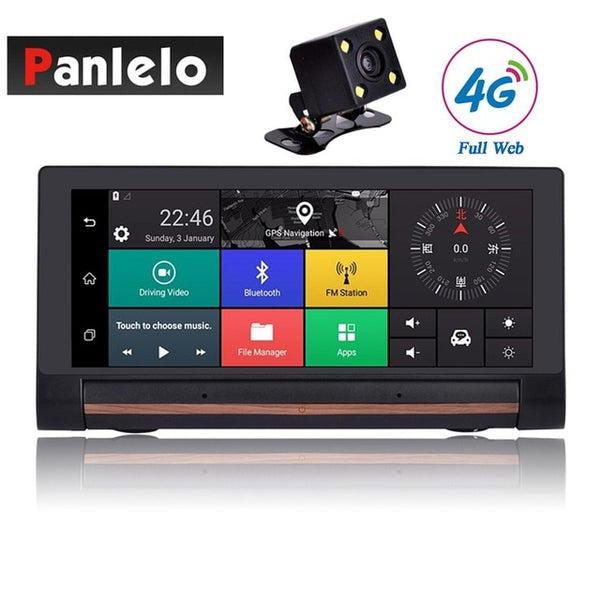 Car Dash Camera DVR 6.86" 3G/4G Android 5.0 WIFI 1080P Video Recorder Music Player Vehicle GPS Navigation Bluetooth G-Sensor 1GB
