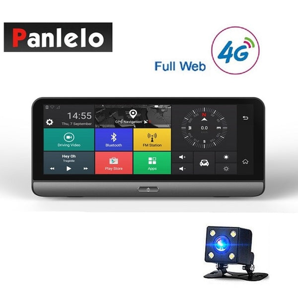 Car Dash Camera DVR Android  GPS Navigation 7.84" 1GB RAM 16GB ROM Quad Core 1080P 3G/4G Wi-Fi Bluetooth Music Video Recorder