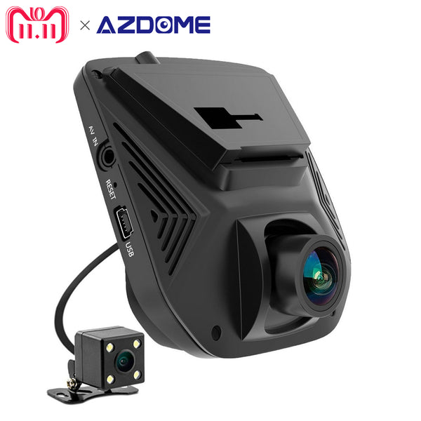 AZDOME A305 Dual Lens FHD 1080P Car DVR Novatek 96658 LCD Screen Sony IMX323 Car Video Recorder Dash Cam With Rear Camera