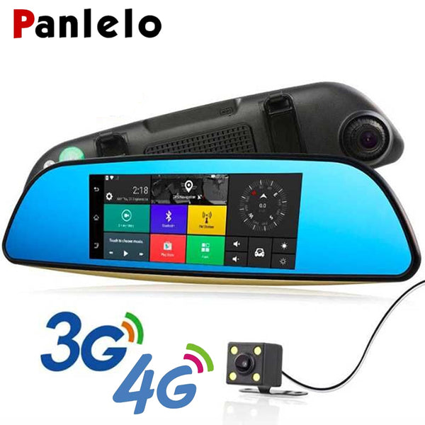 Panlelo Car GPS Android 5.0 7" 1280*480 1080P GPS Camera with Rear View Camera G-SENSOR Navigator DVR 1G RAM 16G ROM