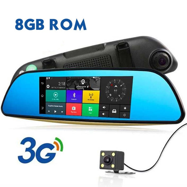 Panlelo Car GPS Android 5.0 7" 1280*480 1080P GPS Camera with Rear View Camera G-SENSOR Navigator DVR 1G RAM 16G ROM