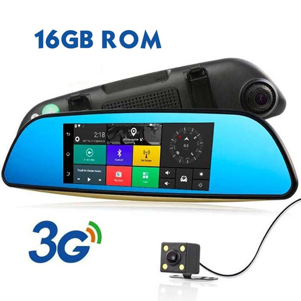 Panlelo Car GPS Android 5.0 7" 1280*480 1080P GPS Camera with Rear View Camera G-SENSOR Navigator DVR 1G RAM 16G ROM