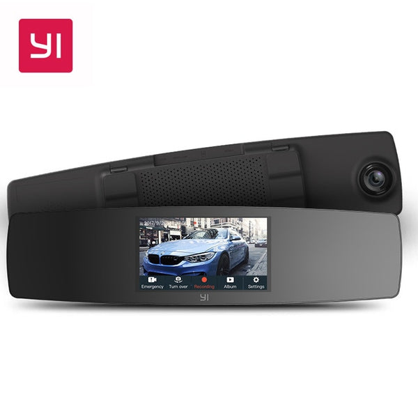 YI Mirror Dash Cam Dual Dashboard Camera Recorder Touch Screen Front Rear Car DVR Camera G Sensor Night Vision Parking Monitor