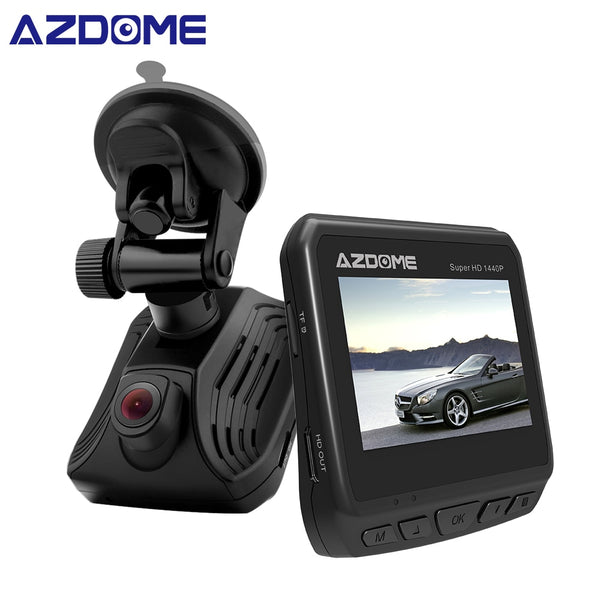 AZDOME DAB211 Ambarella A12 Car Dash Cam 2K 1440P Super Night Vision Dashcam Camera Recorder DVR With GPS ADAS Loop Recording