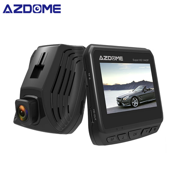 AZDOME DAB211 Ambarella A12 2560x1440P Super HD Car DVR Dashboard Camera Video Recorder Loop Recording Dash Cam Night Vision GPS