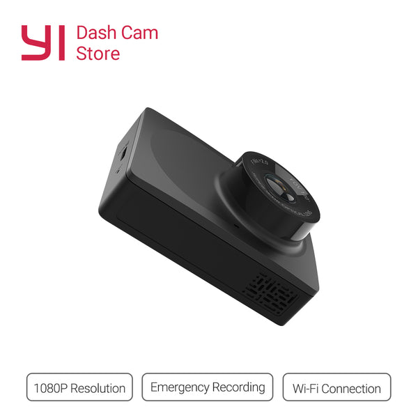 YI Compact Dash Camera 1080p Full HD Black Car Dashboard Camera with 2.7 inch LCD Screen 130 WDR Lens G-Sensor Night Vision