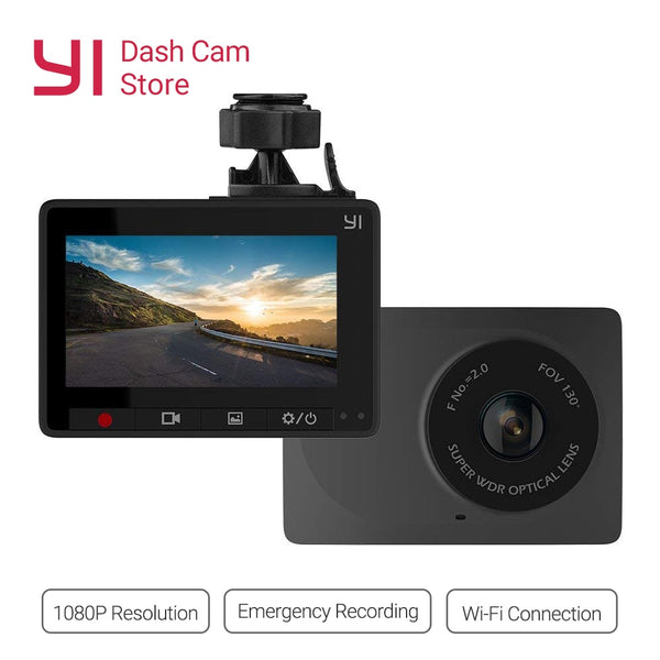YI Compact Dash Cam 1080p Full HD Car Dashboard Camera 2.7inch LCD Screen 130 WDR Lens G-Sensor Night Vision Loop Recorder