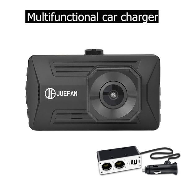 JUEFAN Car DVR Camera JF03 3.0 screen size Full HD 1080P 170 Degree Dashcam Video up to 32G and 500 million pixels dash cam