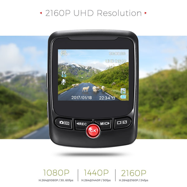 ZEEPIN T690C Novatek 96663 Car  Dash Cam Camcorder Hidden 170 Degree 2160P UHD GPS Logger G-Sensor Car Driving Video Recorder