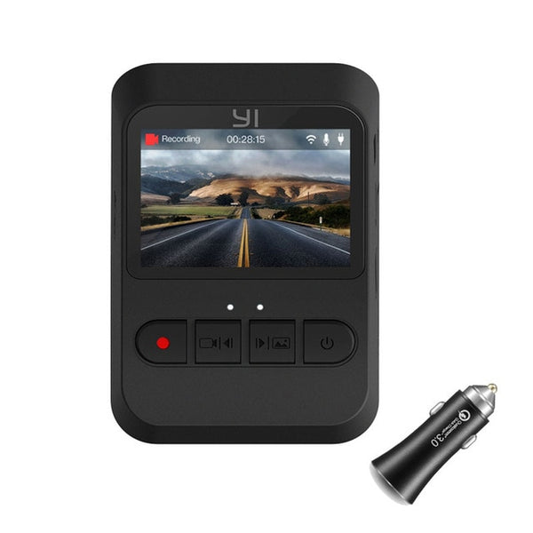YI Mini Dash Cam 1080p FHD Dashboard Video Recorder Wi-Fi Car Camera with 140 Degree Wide-angle Lens Night Vision G-Sensor