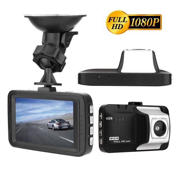 V26 Mini Car DVR Camera Dashcam Full HD 1080P Video Registrator Recorder 3inch Night Vision Dash Cam