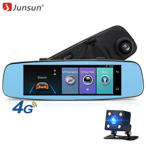 Junsun A880 4G ADAS Car DVR Camera Video recorder mirror 7.86" Android 5.1 with two cameras dash cam Registrar Built in 16GB
