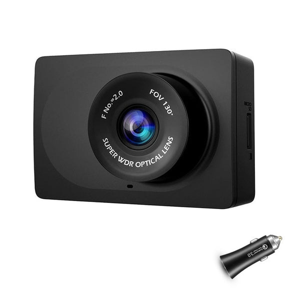 YI Compact Dash Camera 1080p Full HD Car Dashboard Camera with 2.7 inch LCD Screen 130 WDR Lens G-Sensor Night Vision Black