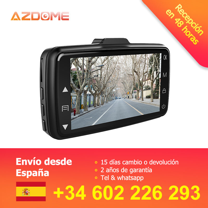 AZDOME M01 Dash Cam 3 inch 2.5D IPS Screen Car DVR Recorder HD 1080P Car Video Recorder Dashcam Dash Camera