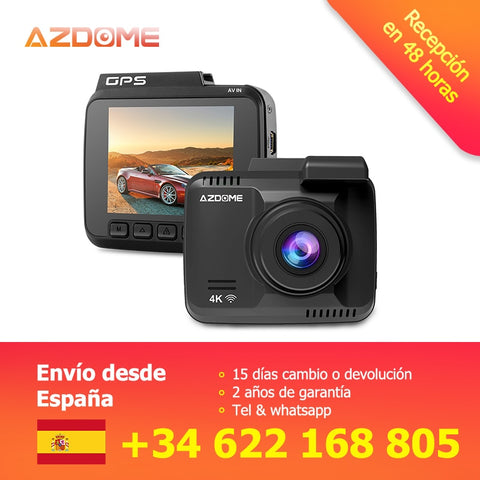AZDOME GS63H Dual Lens WiFi FHD 1080P Front + VGA Rear Car DVR Recorder 2160P Dash Cam Novatek 96660 Dashcam Camera Built in GPS