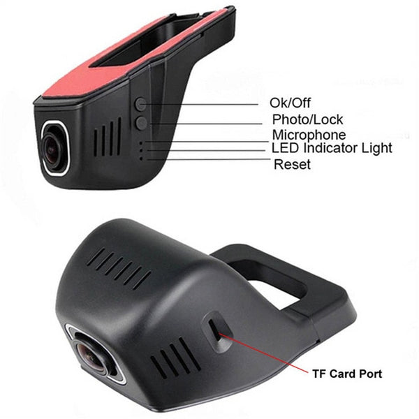 V24 Car DVR DVRs Registrator Dash Camera Cam Digital Video Recorder Camcorder 1080P Wifi DVR Cam #0928