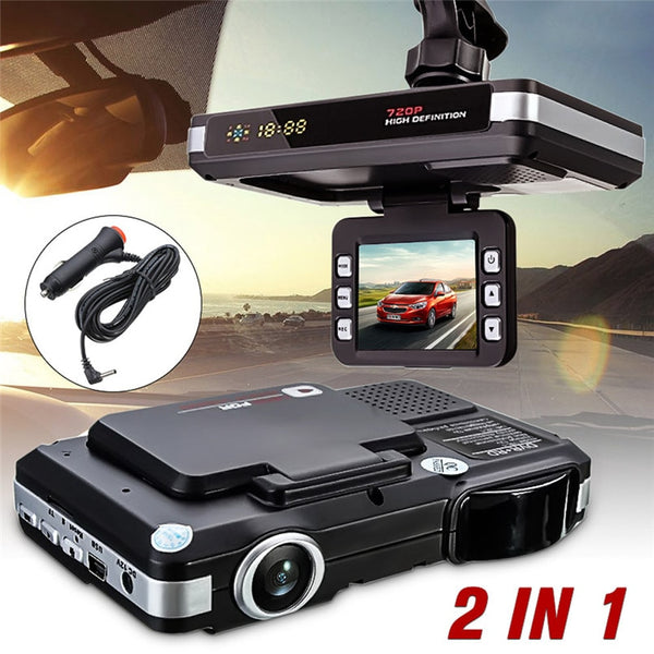 Car Dvr 2 In 1 Radar Detector GPS Dash Camera Super HD 1080P Dashcam MFP 5MP Auto Video Recorder Cam #0928