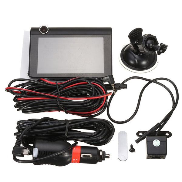 4.0'' 3 Way Car DVR Camera Video Recorder Rear View Auto Registrator With Two Cameras Dash Cam DVRS Dual Lens G-sensor