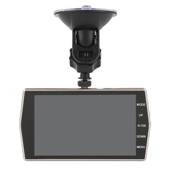 Car DVR 4 Inch LCD Screen CAR Camera Dual Lens FHD 1080P Dash Cam Video Recorder Night Vision G-sensor Metal Appearance