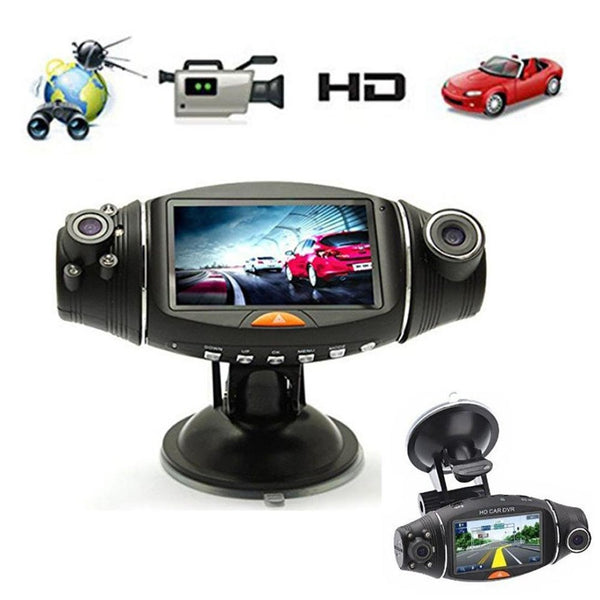 Dual Lens Dash Cam Recorder 2.7 inch Car DVR G-Sensor GPS Logger HD 1080P