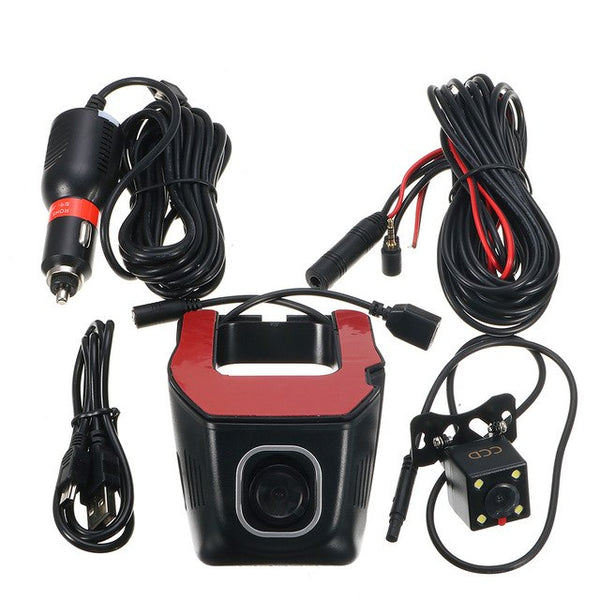 1080P Mini Wifi HD Car H idden DVR Video Recorder Rear Camera Dual Lens Camcorder Night Vision Dash Cam Registrator for App