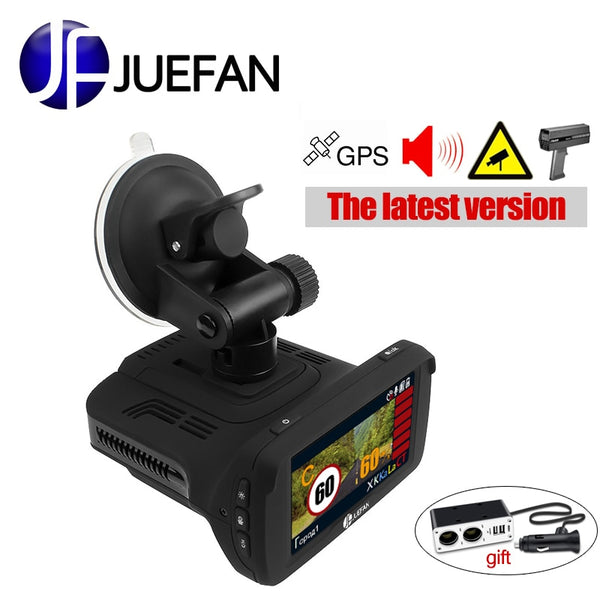 JUEFAN 1296P recorder Russian car camera instrument camera multi-function car dvr gps dvr radar detector ultra-high-speed FHD