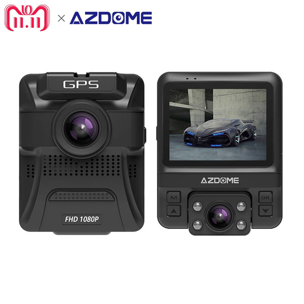 Azdome GS65H Original Front Full HD 1080P / Rear 720P Mini Dual Lens Car DVR Dash Cam Video Recorder Car Camera Night Vision